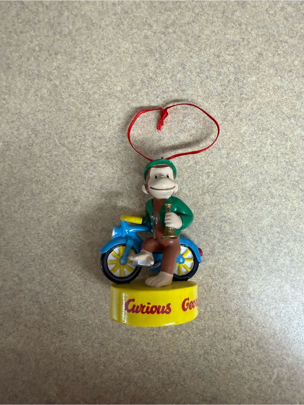 Curious George Rides a Bike Christmas Tree Ornament